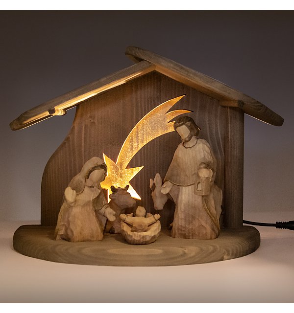 8179 - Holy Family Stable star with LED ANNA MEHR0GEB