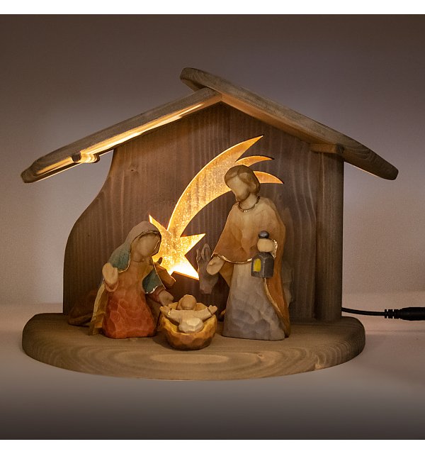 8179 - Holy Family Stable star with LED ANNA COLOR