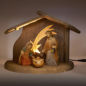 8179 - Holy Family Stable star with LED ANNA